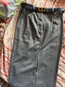 Grey Maxi Skirt