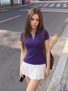 Burberry London purple Polo Shirt