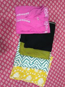 combo of 5 different kurtas