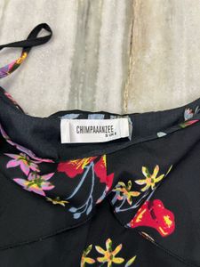 Floral Print Cold Shoulder Top