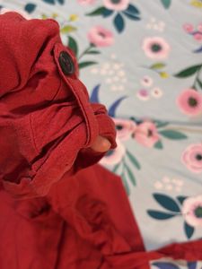 Charming Red wrap  Kurta Top