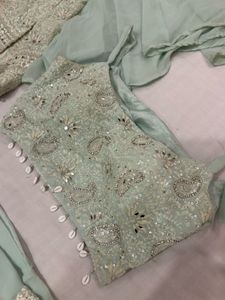 4-piece Plazzo crop top set
