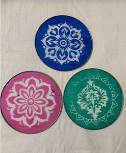 Set of 3 Decorative Rangoli Stencil