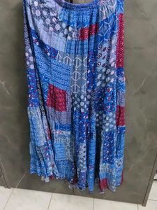 Bohemian Patchwork Maxi Skirt