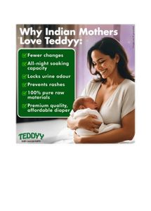 Teddyy Easy Pant Diaper (L, 9-14 Kg,56 Pieces)