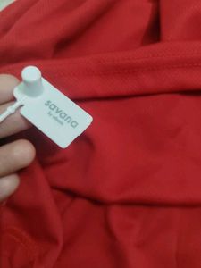 Red Layered Long Sleeve T-Shirt