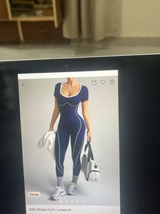 Stylish Navy Blue Athleisure jumpsuit