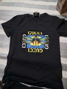 Black Gucci Dragonfly T-Shirt