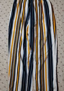 Yellow and white stripped jumpsuit