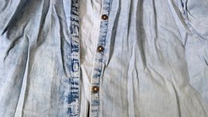 Wrangler Denim Cotton Shirt For Women