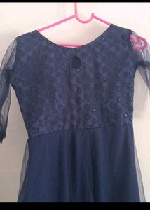Elegant Navy Blue Gown
