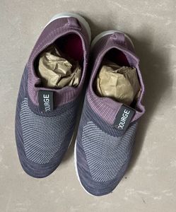 New Pink Grey Sports Shoes
