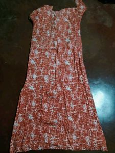 Bohemian Floral Print Maxi Dress