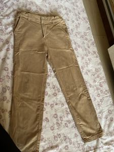 Khaki Straight Leg Pants