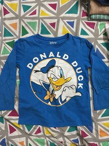 Blue Donald Duck Long Sleeve T-Shirt