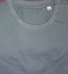 💥New Men's Premium Solid Cotton Grey T-shirt