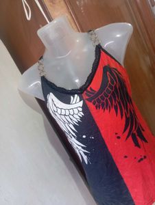 Edgy Angel Wing Tank Top