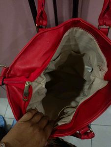 Imported Chic Coral Tote Bag