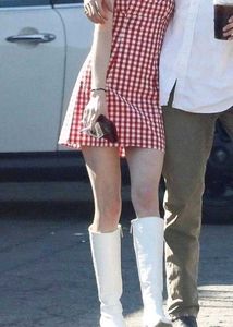 y2k Red Gingham Summer Dress