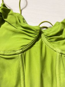 Lime Green Corset Top