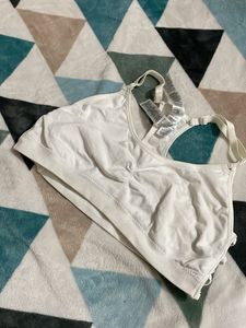 Censored White Sports Bra