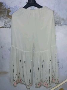 Embroidered sharara set