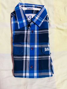 Ucla Men's Plaid Long Sleeve Checked Shirt
