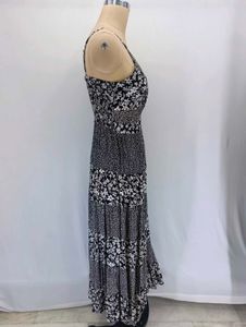 Bohemian Floral Print Maxi Dress