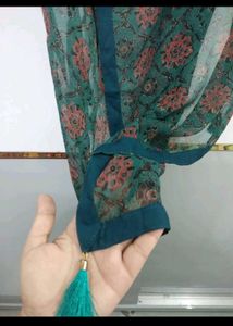 Elegant Embroidered Kurta with sharara and dupatta