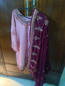 Sharara With Dupatta And Kurti