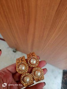 6 Kundan  Hand Chann &amp; Earrings