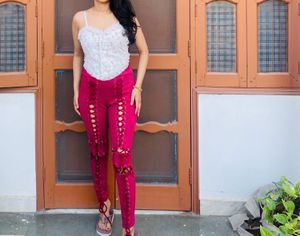 Stylish Lace-Up Pants