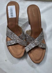 Sparkling Glitter catwalk Block Heels