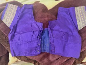 Vibrant Purple Silk Blouse