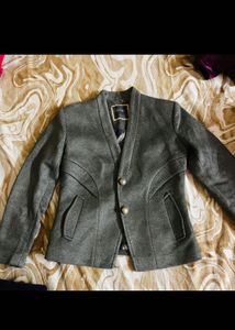 Gray Jacket with Floral Lining