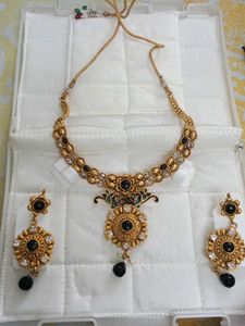 Exquisite Gold-Plated Necklace & Earring Set