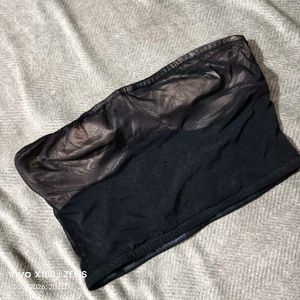 372510. Sheer Mesh Strapless Tube Top