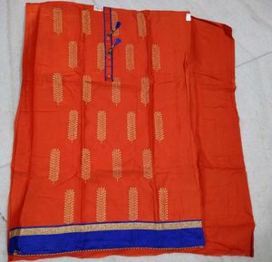 Orange Dress Material