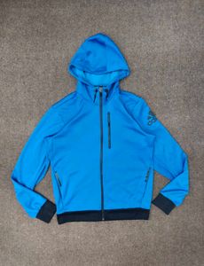 Adidas Blue Zip-Up Hoodie
