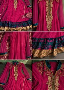 Elegant Pink Anarkali Kurta Set