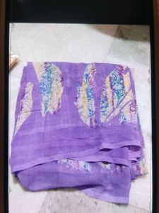 Beautiful Lavender Saree with Paisley Print