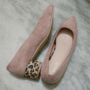 Nude Block Heels