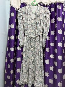 Flowy Floral Print Midi Dress