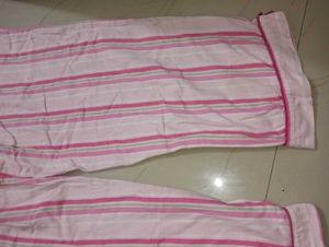 Pink Striped Pajama Pants
