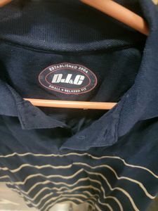 Blue Striped Polo Shirt