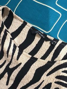 Stylish Zebra Print Top