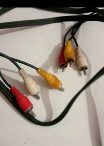 3RCA Audio Video Cable For Tv &amp; Setup Box