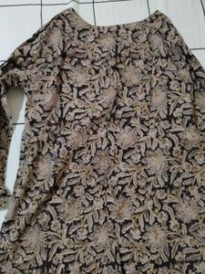 Boho Floral Print Cotton short Kurta