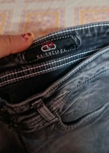 Men's Dark Wash Wide Leg Jeans