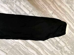 very cool Black Elastic Waist Pan